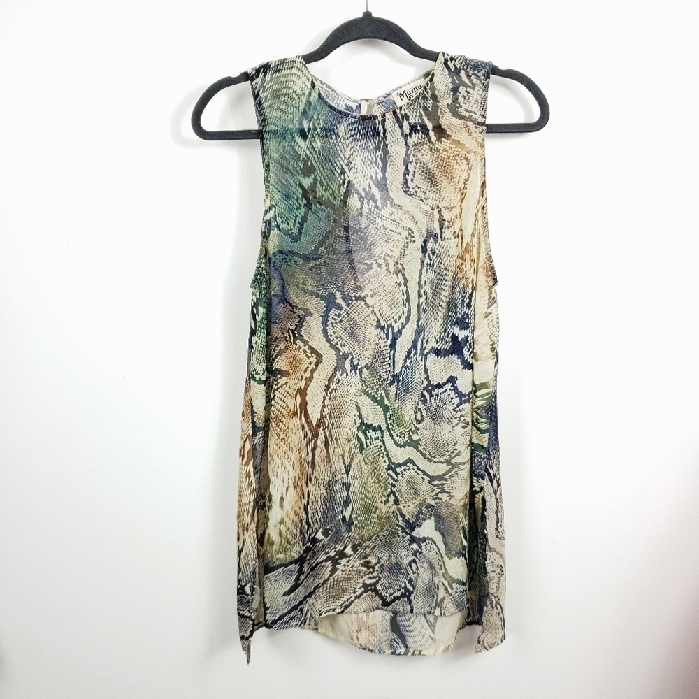 Show me your mumu sleeveless python print tunic size small - Picture 3 of 8